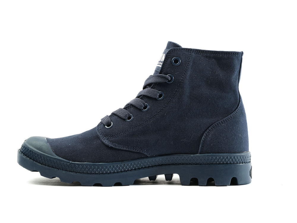 Zapatos Altas Palladium MONO CHROME Hombre Indigo | Costa Rica-06825